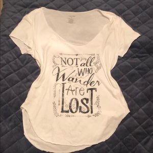 Loose Fit Tee “not all who wander are lost”
